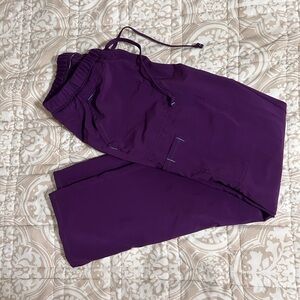 Purple scrub bottoms